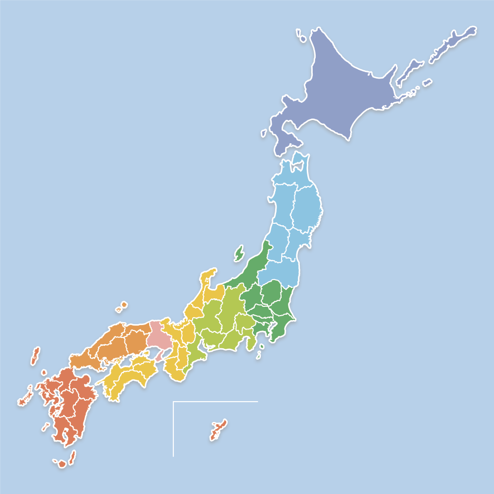 日本地図の画像